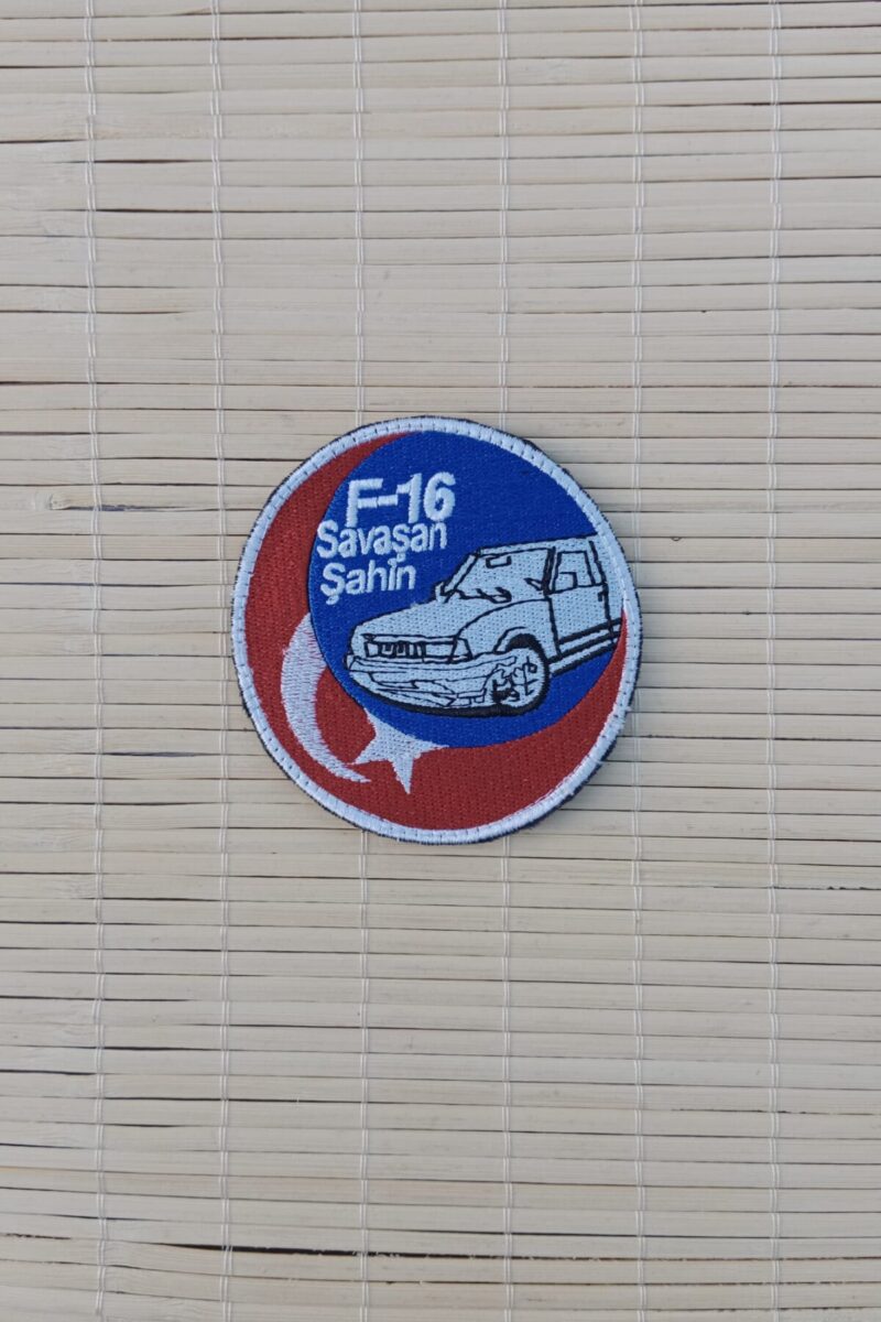 F16 Savaşan Şahin Nakış işlemeli Arma Peç Patch - Görsel 4