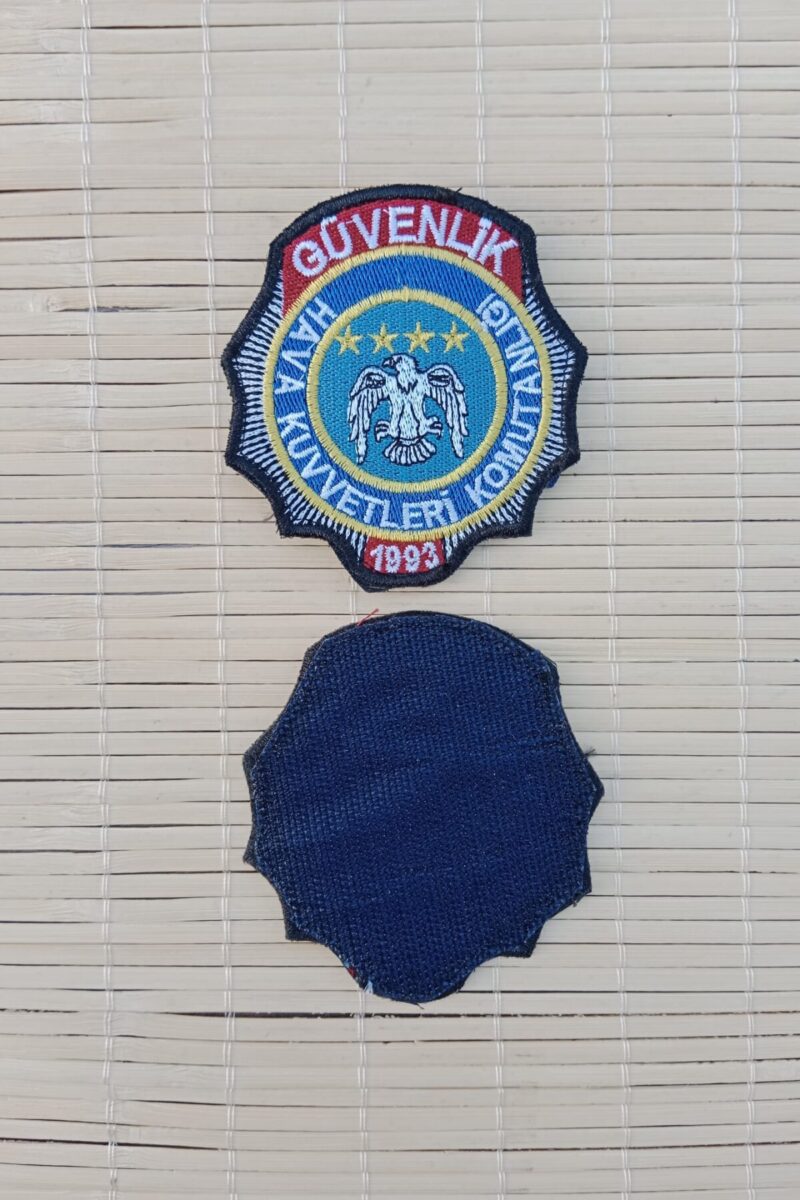 Hava Kuvvetleri Komutanlığı Güvenlik 1993 Nakış işlemeli Arma Peç Patch - Görsel 2