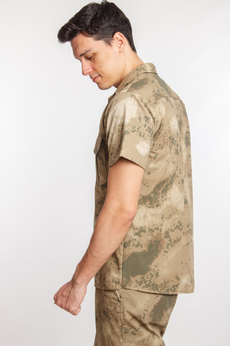 Jandarma Kamuflaj Renkli Kısa Kollu Cepli Taktik Gömlek Short Sleeve Camouflage - Görsel 4