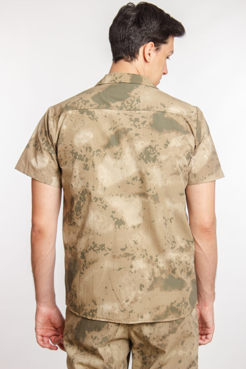 Jandarma Kamuflaj Renkli Kısa Kollu Cepli Taktik Gömlek Short Sleeve Camouflage - Görsel 2