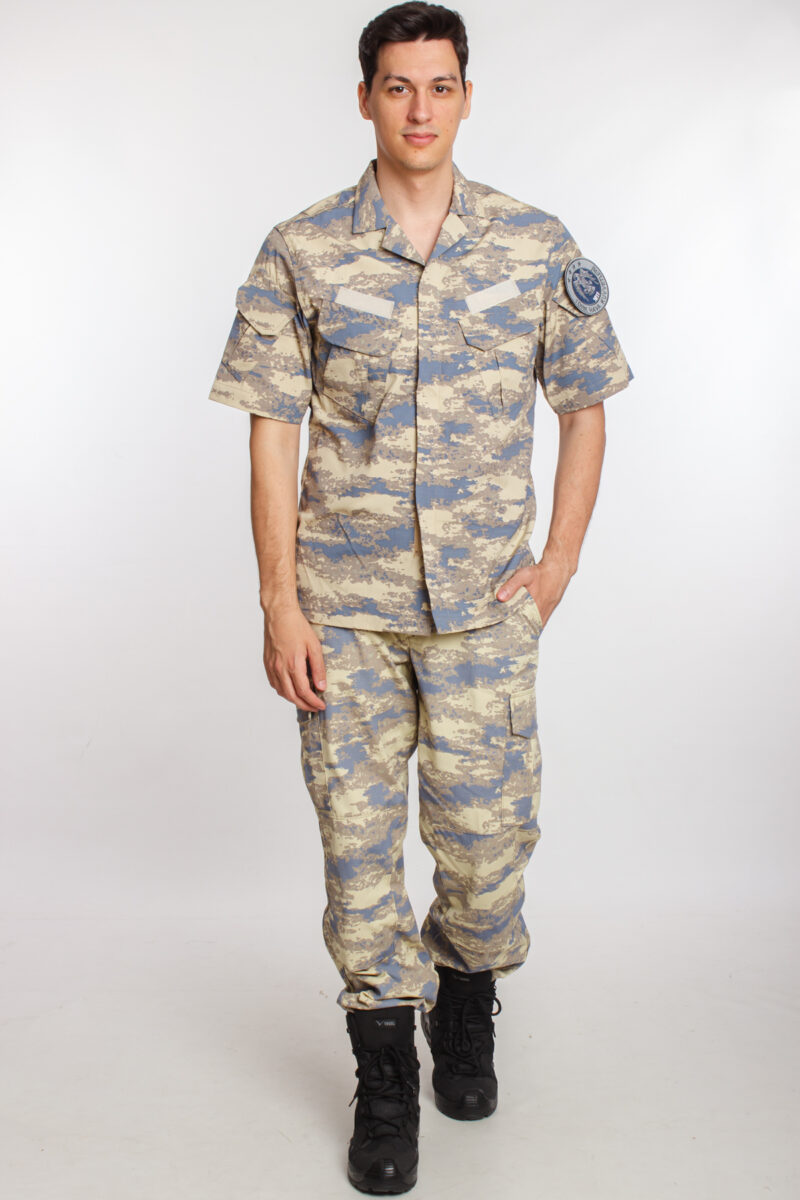 Hava Kuvvetleri Yeni kamuflaj Renkli Kısa Kollu Taktik Gömlek Kargo Cepli Taktik Pantolon Short Sleeve Camouflage