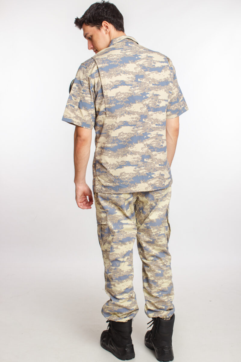 Hava Kuvvetleri Yeni kamuflaj Renkli Kısa Kollu Taktik Gömlek Kargo Cepli Taktik Pantolon Short Sleeve Camouflage - Görsel 7