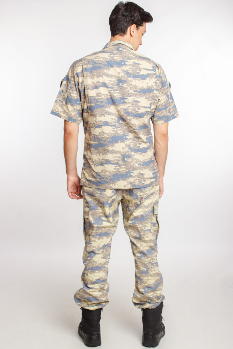 Hava Kuvvetleri Yeni kamuflaj Renkli Kısa Kollu Taktik Gömlek Kargo Cepli Taktik Pantolon Short Sleeve Camouflage - Görsel 8