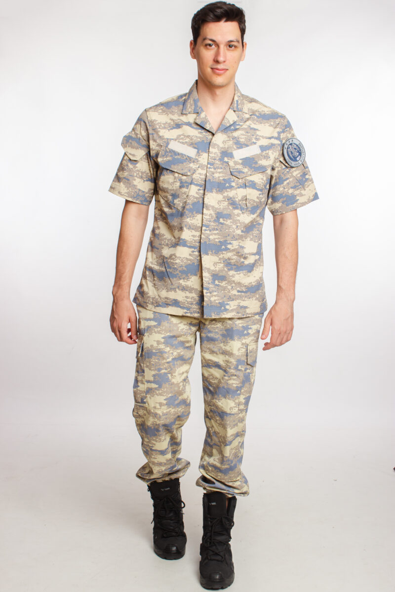 Hava Kuvvetleri Yeni kamuflaj Renkli Kısa Kollu Taktik Gömlek Kargo Cepli Taktik Pantolon Short Sleeve Camouflage - Görsel 2