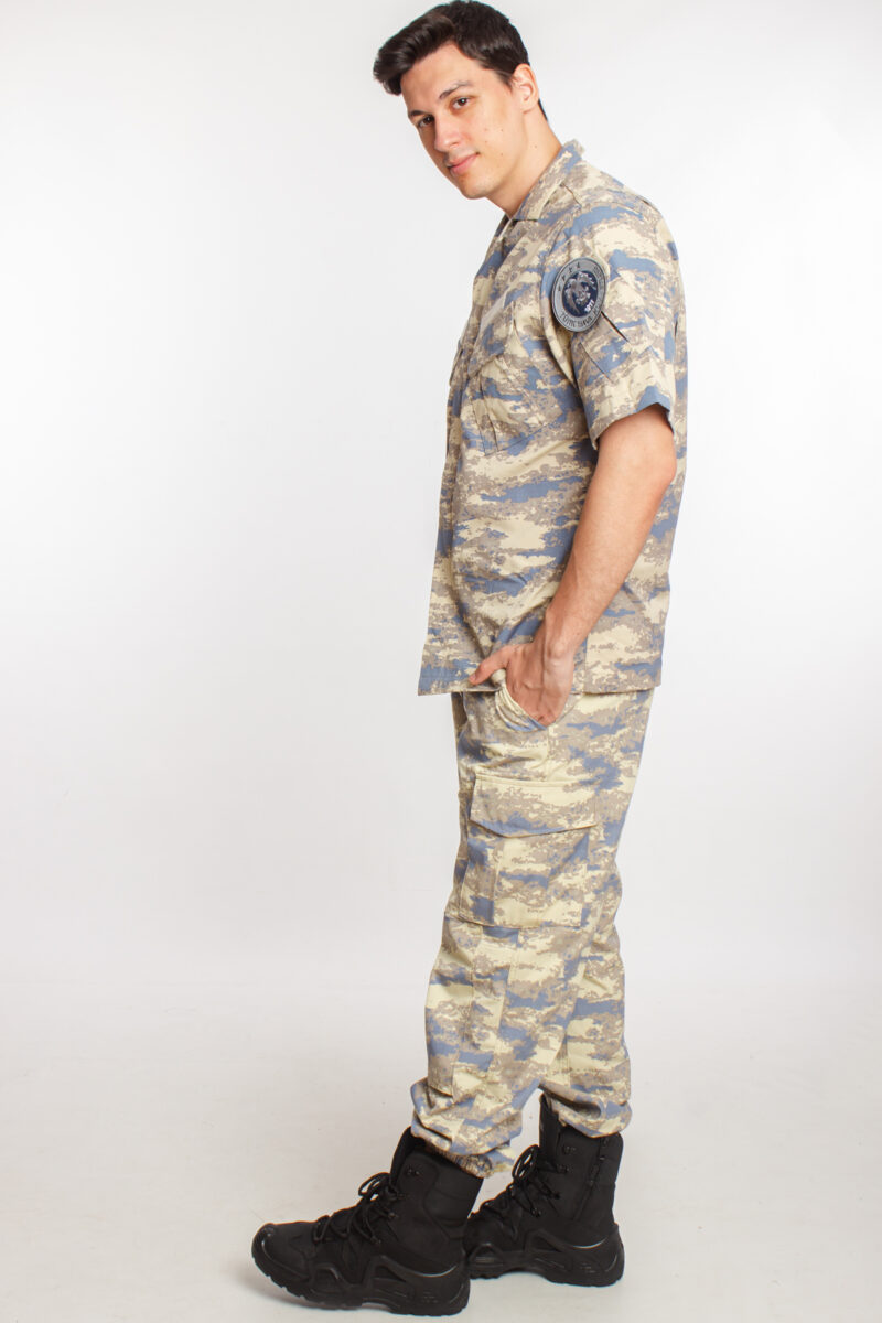 Hava Kuvvetleri Yeni kamuflaj Renkli Kısa Kollu Taktik Gömlek Kargo Cepli Taktik Pantolon Short Sleeve Camouflage - Görsel 12