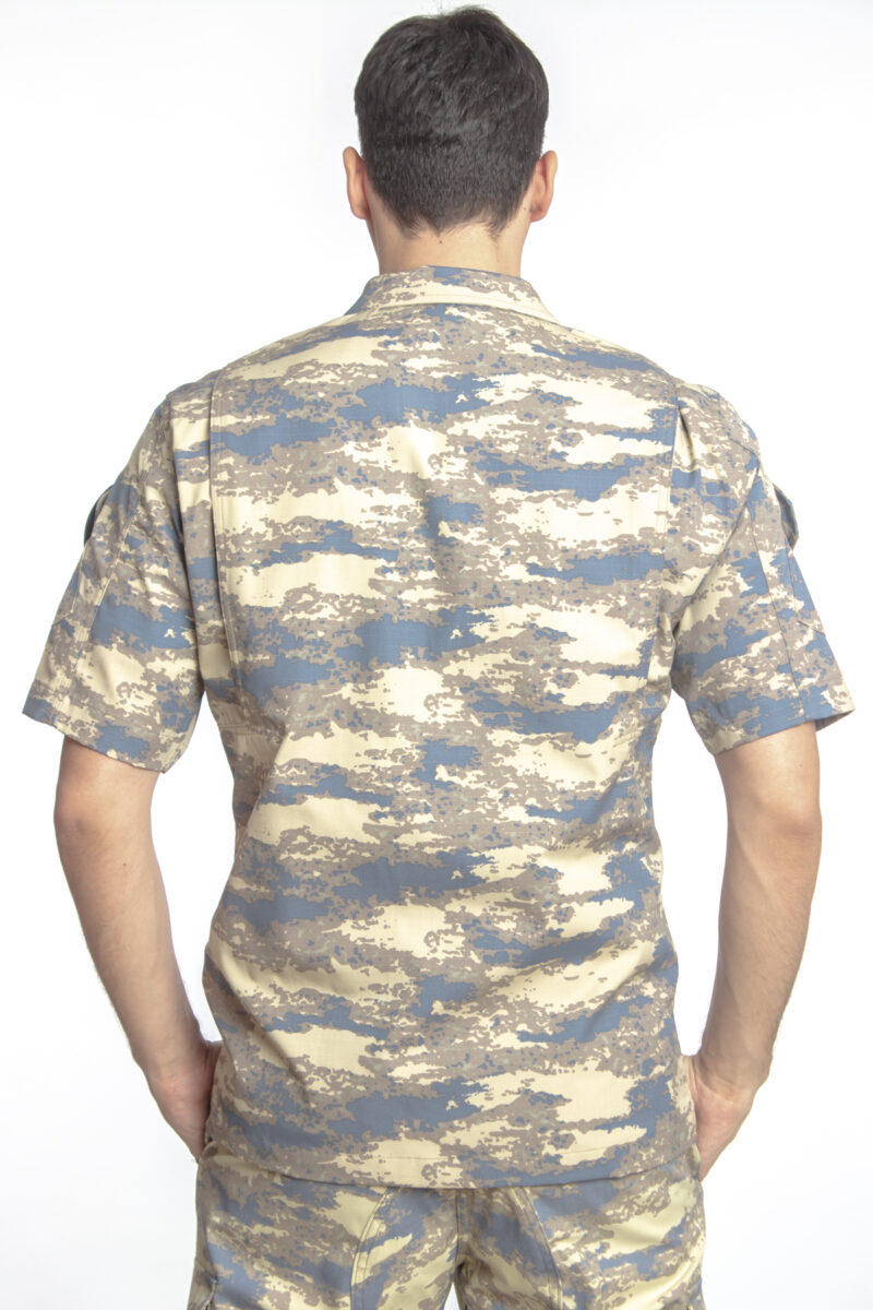 Hava Kuvvetleri Yeni Kamuflaj Renkli Kısa Kollu Orjinal Taktik Askeri Gömlek Short Sleeve Camouflage - Görsel 2