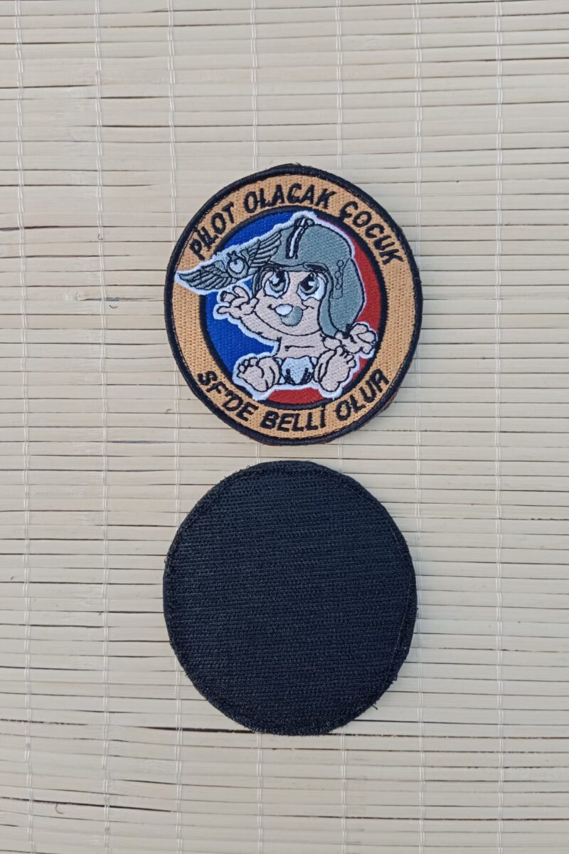 Pilot Olacak Çocuk SF de Belli Olur Nakış işlemeli Arma Peç Patch - Görsel 2