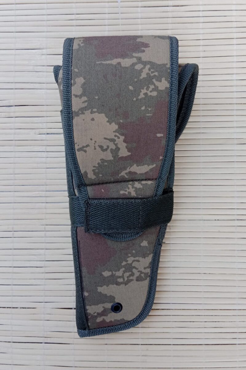 Sağ El Kara Kuvvetleri Kamuflaj Renkli Cırtlı Kapaklı Airsoft Sallamalı Palaskaya Kemere Geçirmeli impertex Silah Kılıfı - Görsel 2