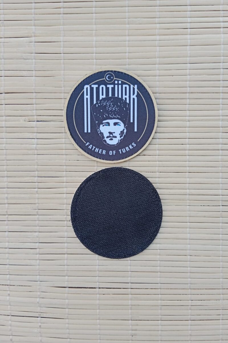 Atatürk Father Of Turks Yazılı Fermateks Dokuma işlemeli Arma Patch Peç