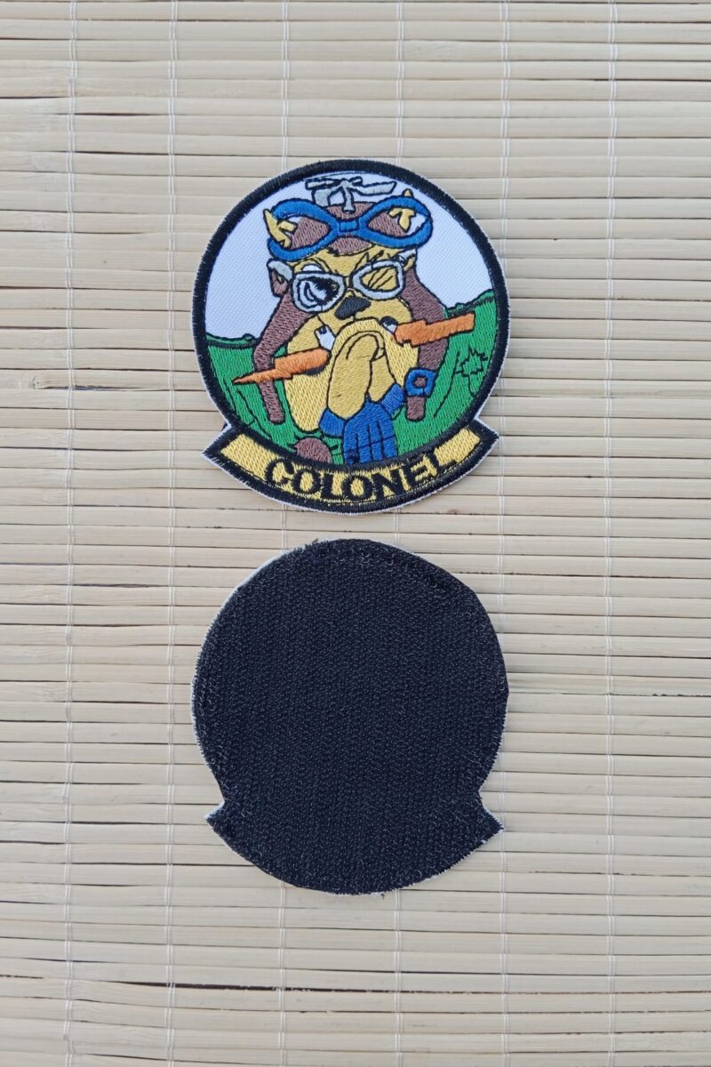 Colonel Yazılı Silüetli Nakış işlemeli Arma Peç Patch - Görsel 2