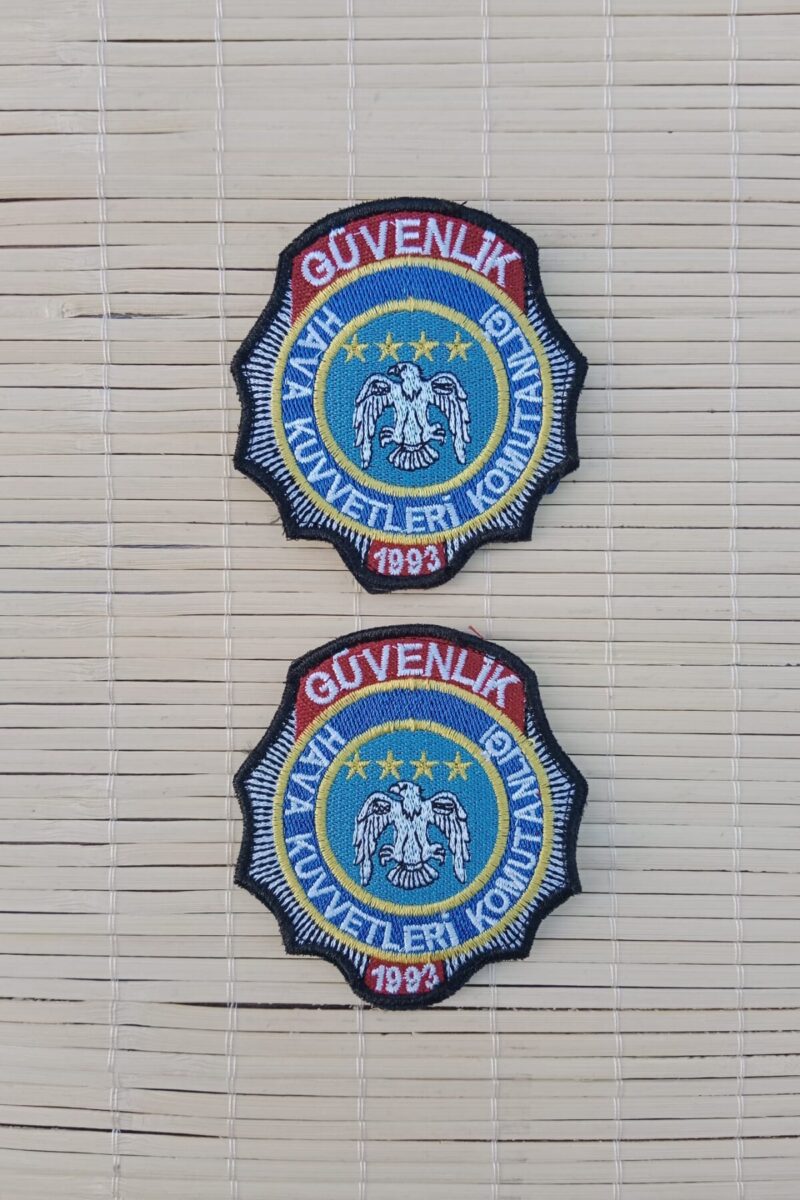 Hava Kuvvetleri Komutanlığı Güvenlik 1993 Nakış işlemeli Arma Peç Patch