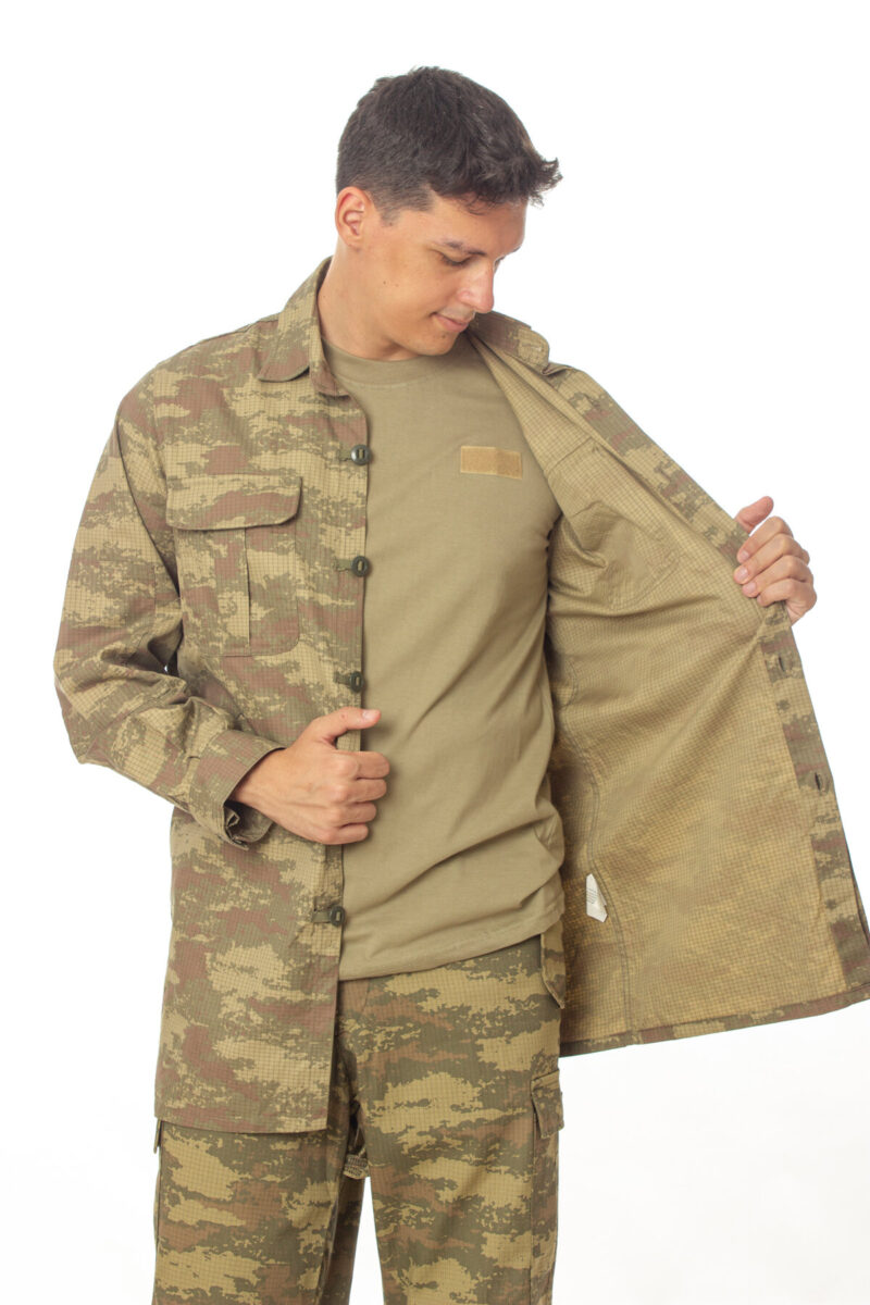 Kara Kuvvetleri Kamuflaj Renkli Uzun Kollu Airsoft Taktik Gömlek Long Sleeve Camouflage - Görsel 8