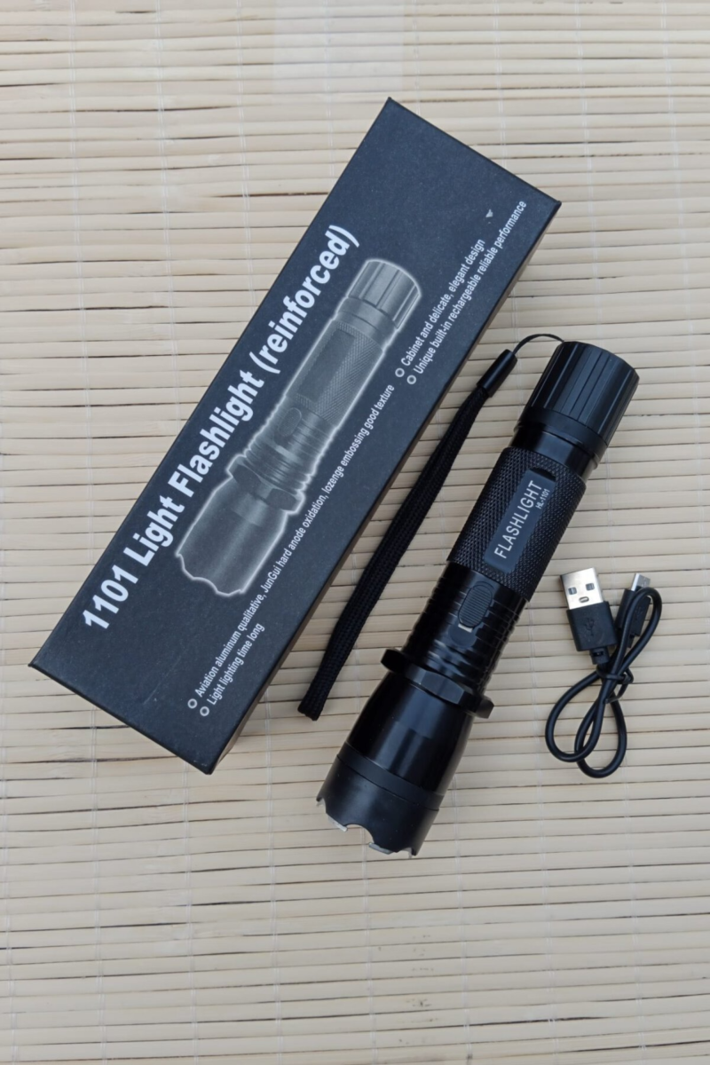 Sarjli Elektrosoklu 220v el feneri HL-1101 Light Flashlight(Plus)Sok Cihazi